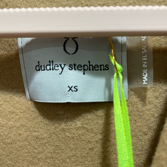 Dudley Stephens Kelly Puff Sleeve Cardigan Camel Vello Fleece Size XS - Picture 6 of 8